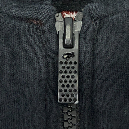 Fox Jacket Black Front Detail with Zip Closure and Logo