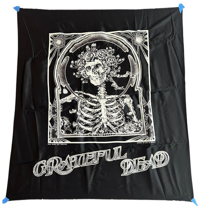 Nikry Co Vintage Grateful Dead Black Tapestry Front View