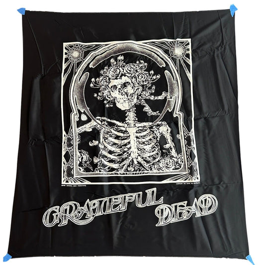 Nikry Co Vintage Grateful Dead Black Tapestry Front View