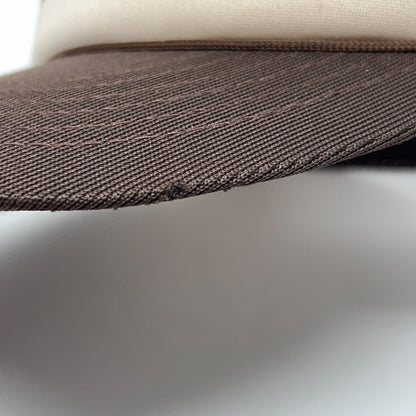 Vintage Trucker Cap Hat in Brown with Medium Fit, front view vintage