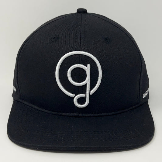 Black Greenlane Holdings Cap with Silver Logo Embroidery on Front, Adjustable Fit