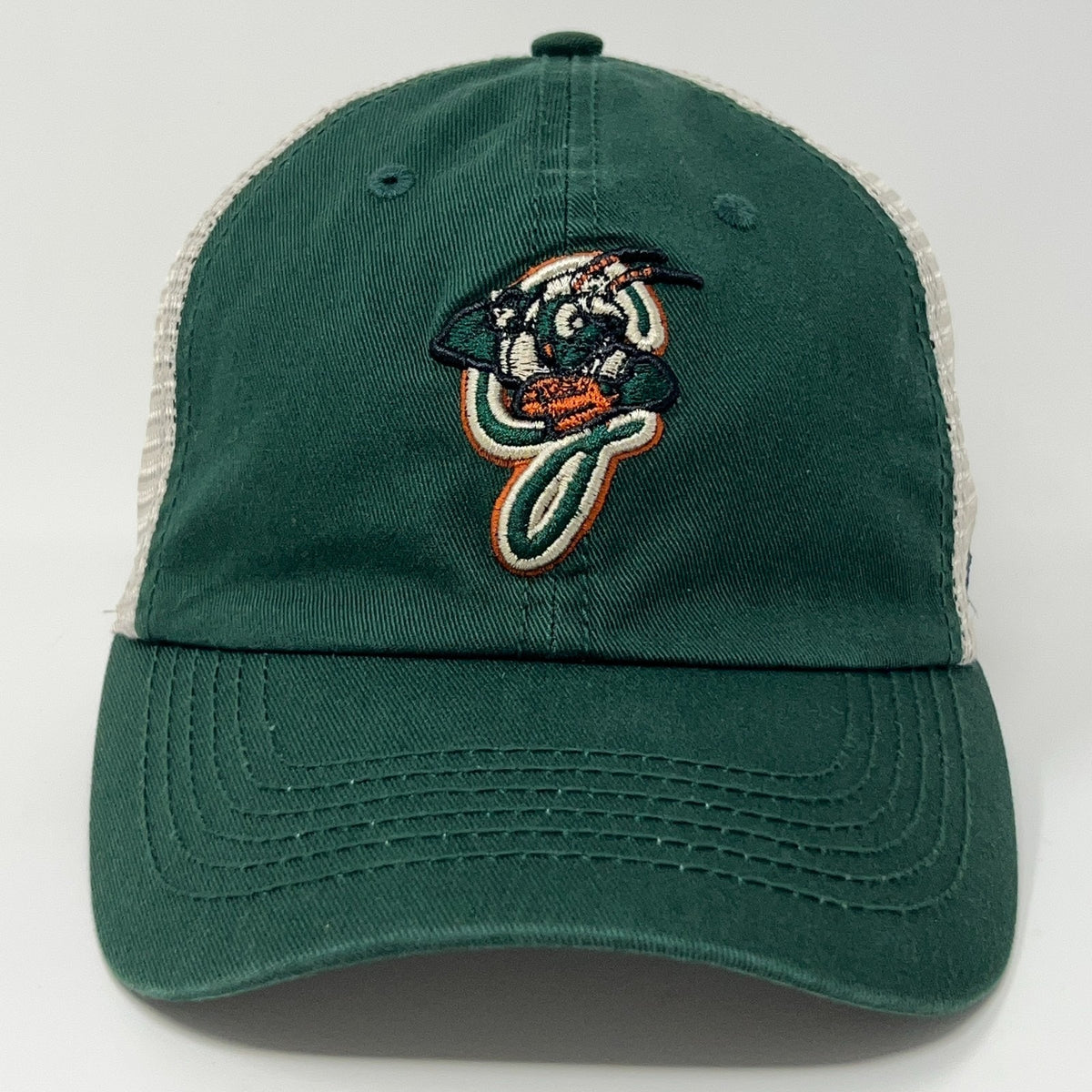 ’47 Greensboro Grasshoppers Green Baseball Cap with Mesh Back and Unique Logo Design
