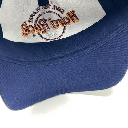 Hard Rock Cafe vintage navy baseball hat front view