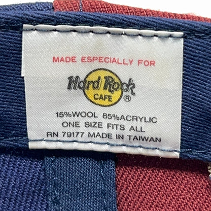 Hard Rock Cafe Vintage Hat Tag in Red and Blue Color with One Size Fits All