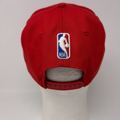 New Era Houston Rockets Hat Red Size Adjustable Back View