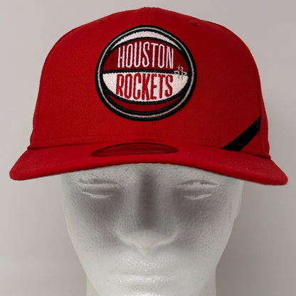 New Era Houston Rockets Cap in Red Size Medium Front View