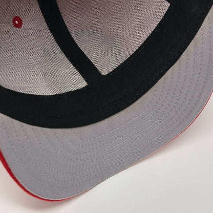 New Era Houston Rockets Hat Black Red Front View