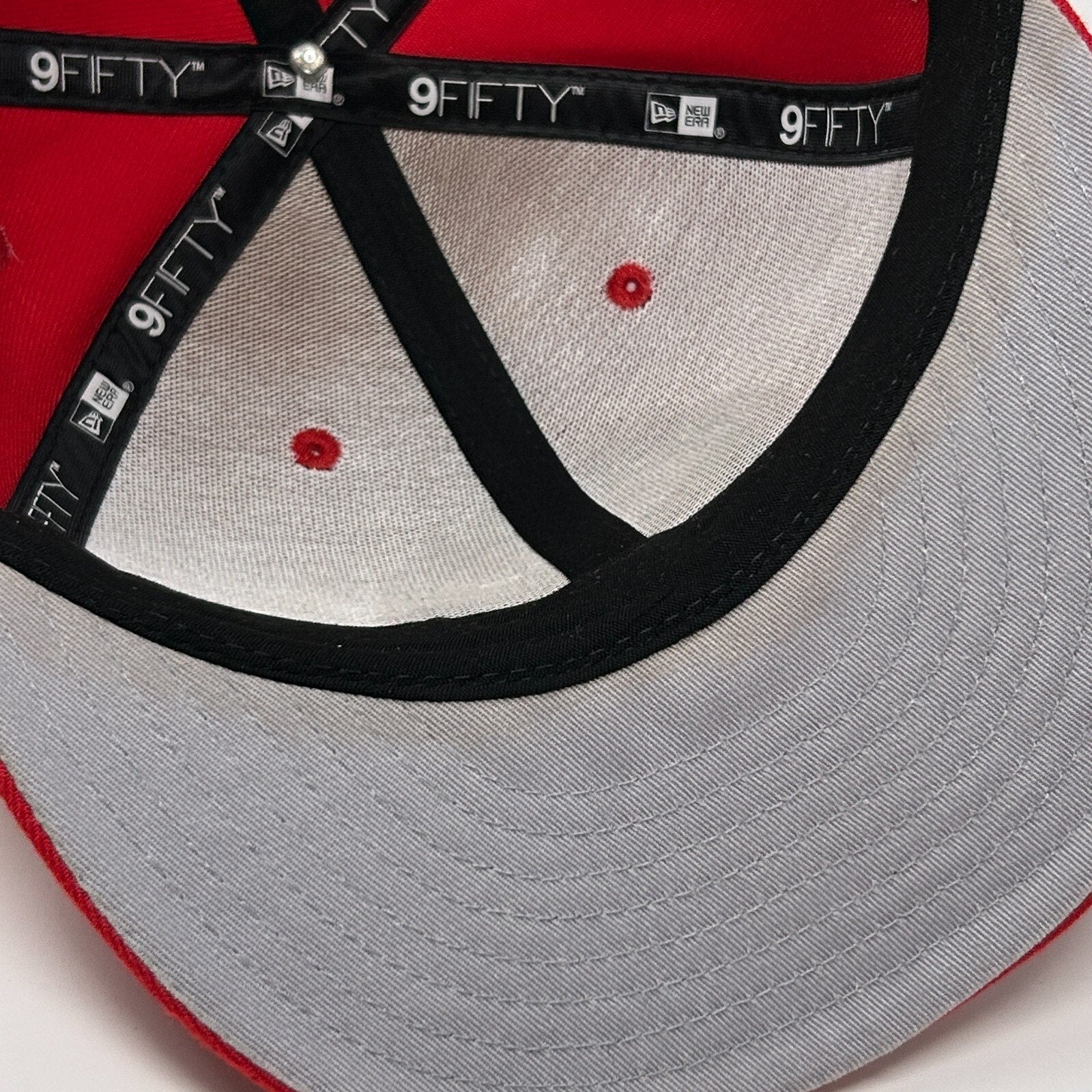 New Era 9FIFTY Houston Rockets Snapback Hat Red Gray