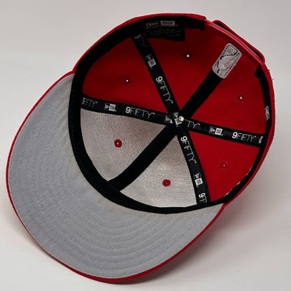 New Era Houston Rockets Hat Red Gray 9FIFTY Inside View