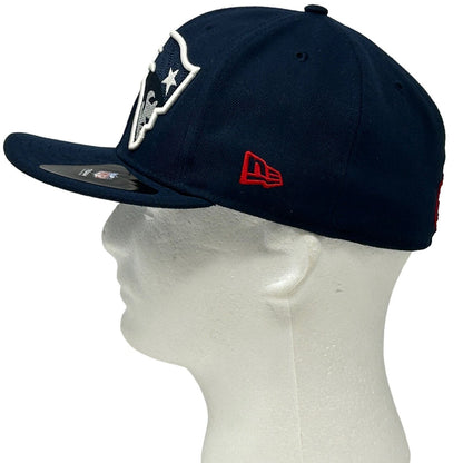 New England Patriots Hat Baseball Cap Fitted 7 1/8 Blue New Era 59Fifty 5950 NFL