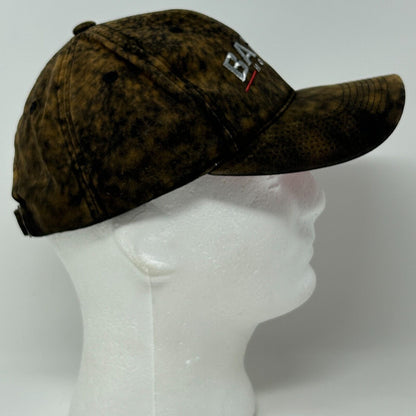 Bauer Hockey Baseball Hat Cap Canadian Flag Canada Bleach Spotted Tie Dye Brown