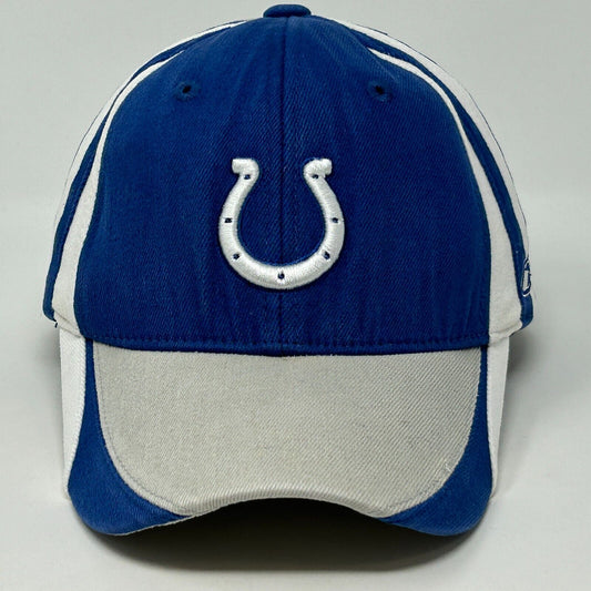 Reebok Indianapolis Colts Blue Cap with White Panels and Embroidered Horseshoe Logo on Front