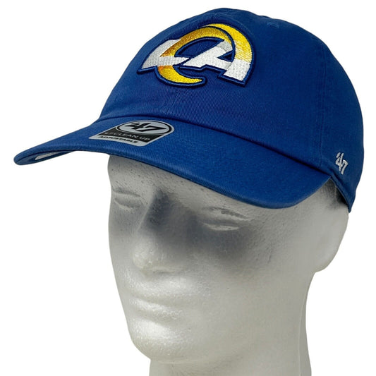 Los Angeles LA Rams Dad Hat Baseball Cap NFL 47 Brand Clean Up Strapback Blue