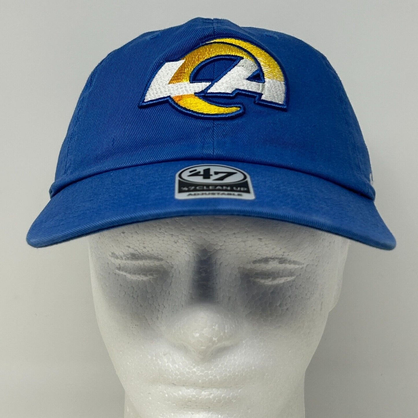 Los Angeles LA Rams Dad Hat Baseball Cap NFL 47 Brand Clean Up Strapback Blue