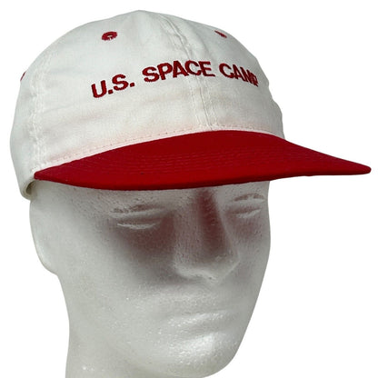 Vintage US Space Camp Baseball Cap Hat NASA Astronaut Made In USA Snapback White