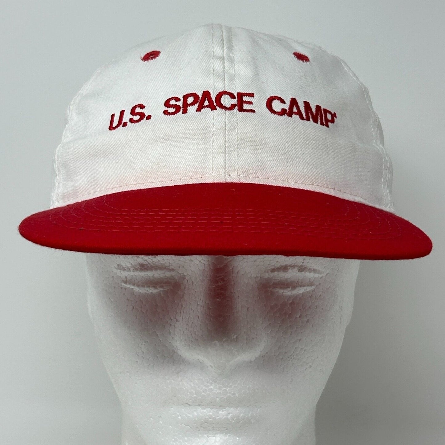 Vintage US Space Camp Baseball Cap Hat NASA Astronaut Made In USA Snapback White