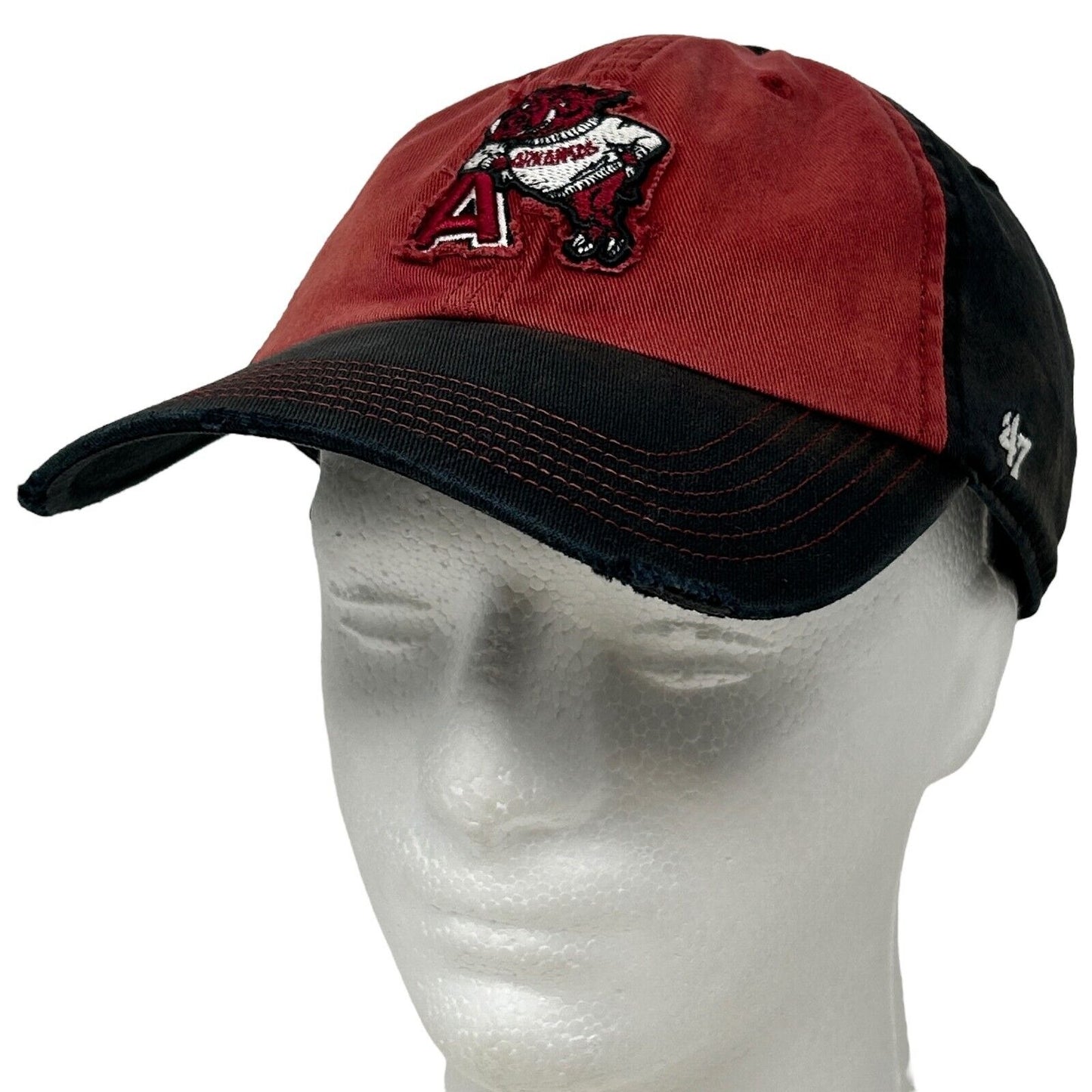 Arkansas Razorbacks Dad Hat Baseball Cap University NCAA Hogs 47 Brand Black