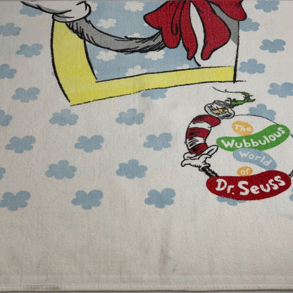 Vintage The Wubbulous World of Dr Seuss Beach Towel Cat In The Hat USA Made 90s