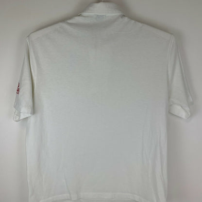 Vintage Texaco Polo T Shirt Mens X-Large Additive Company Gas Oil 90s USA White