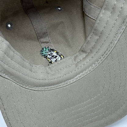 Pineapple Dad Hat Baseball Cap Hawaiian Dream Catcher 6 Panel Strapback Beige