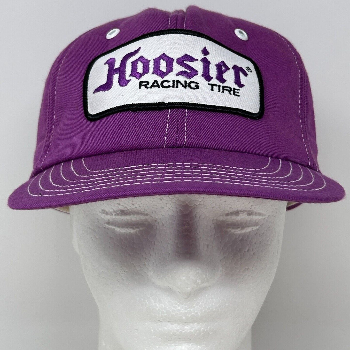 Vintage Hoosier Racing Tire Baseball Hat Cap Drag Racing Motorsports USA Purple