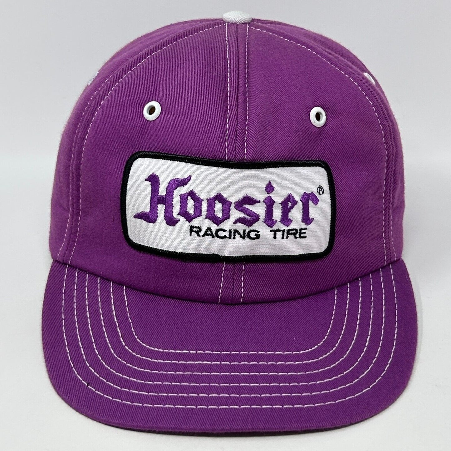 Vintage Hoosier Racing Tire Baseball Hat Cap Drag Racing Motorsports USA Purple