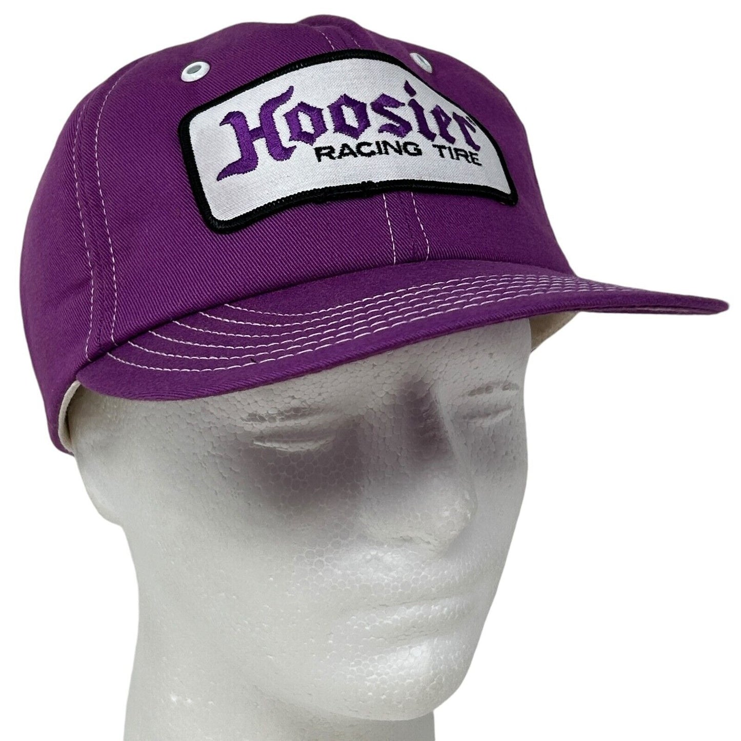 Vintage Hoosier Racing Tire Baseball Hat Cap Drag Racing Motorsports USA Purple