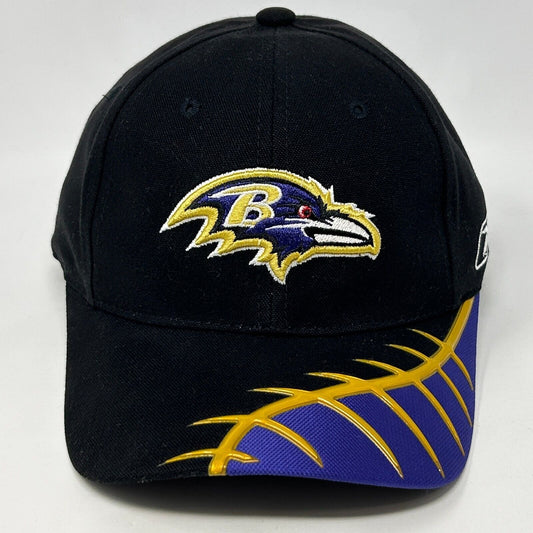 Baltimore Ravens Hat Baseball Cap NFL Football Reebok Pro Line Strapback Black