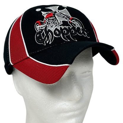 Choppers Biker Baseball Hat Cap Motorcycle Hog Six Panel Strapback Black