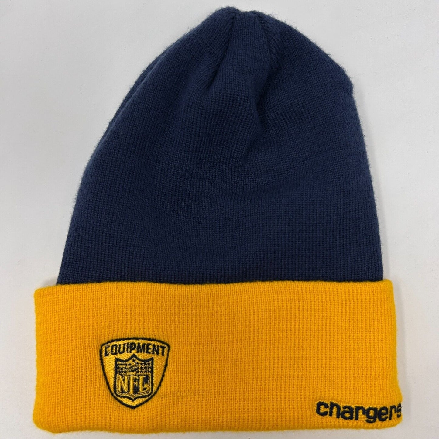 Los Angeles LA Chargers Cuffed Beanie Cap Toque Winter Hat NFL Reebok Blue