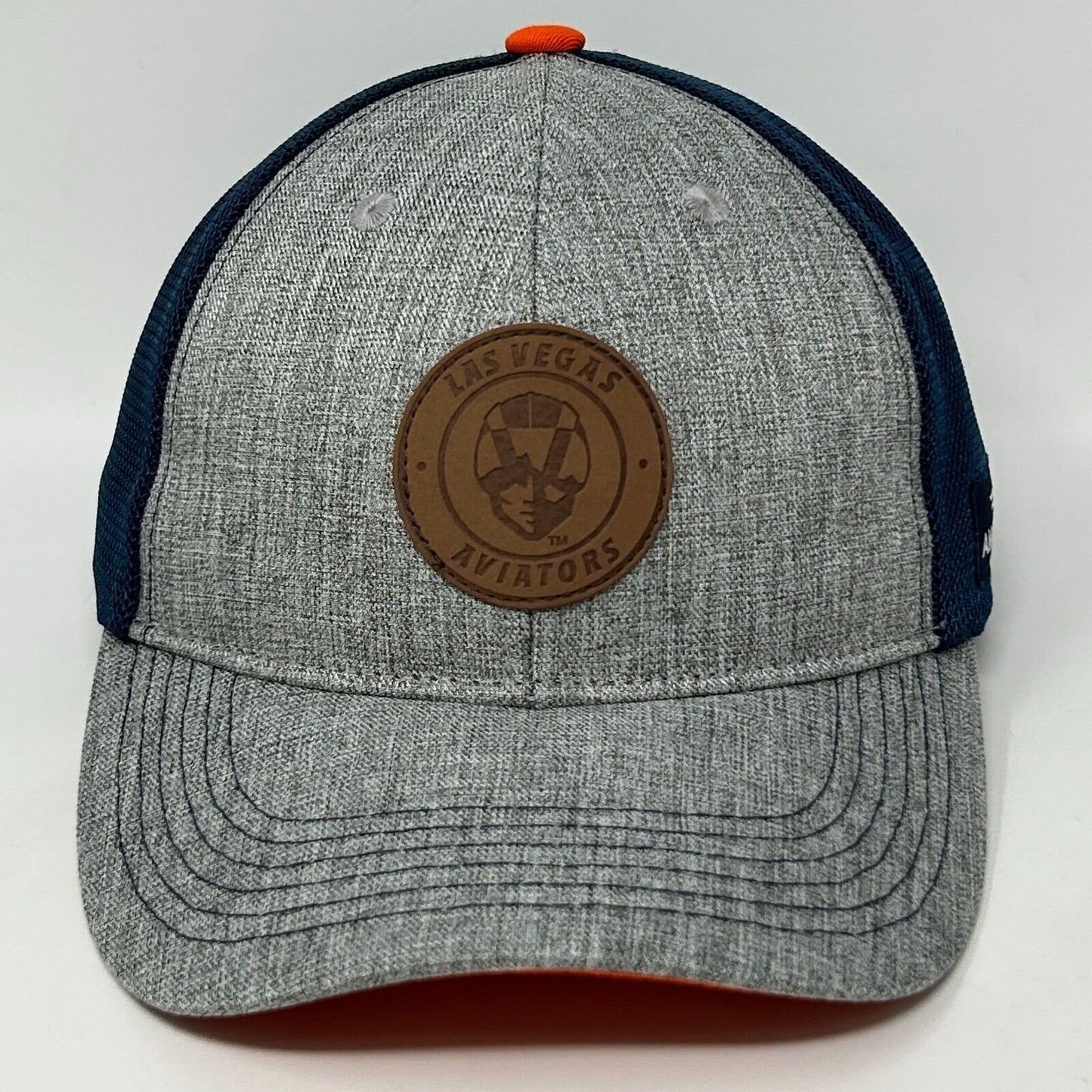 Melonwear Las Vegas Aviators Cap in Gray with Navy Mesh Back and Logo Patch on Front