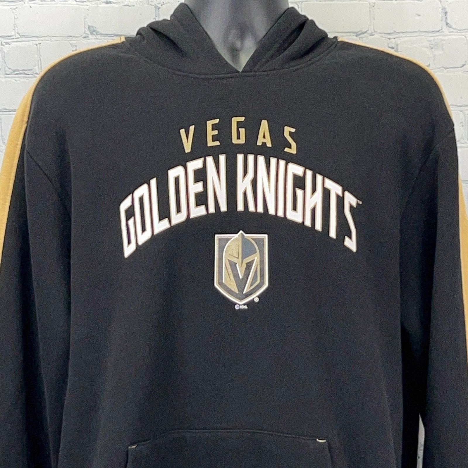 Fanatics Las Vegas Golden Knights Hoodie in Black, Size M, Front View