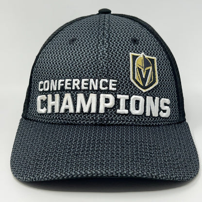 Black Las Vegas Golden Knights Conference Champions Cap with Logo, Front View