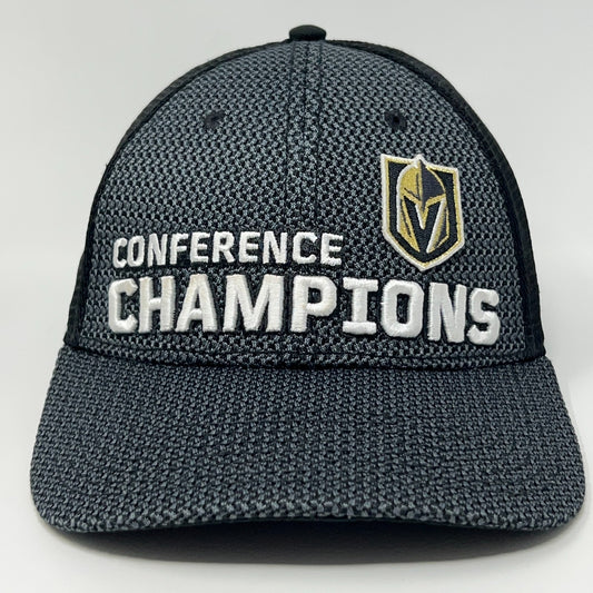 Black Las Vegas Golden Knights Conference Champions Cap with Logo, Front View