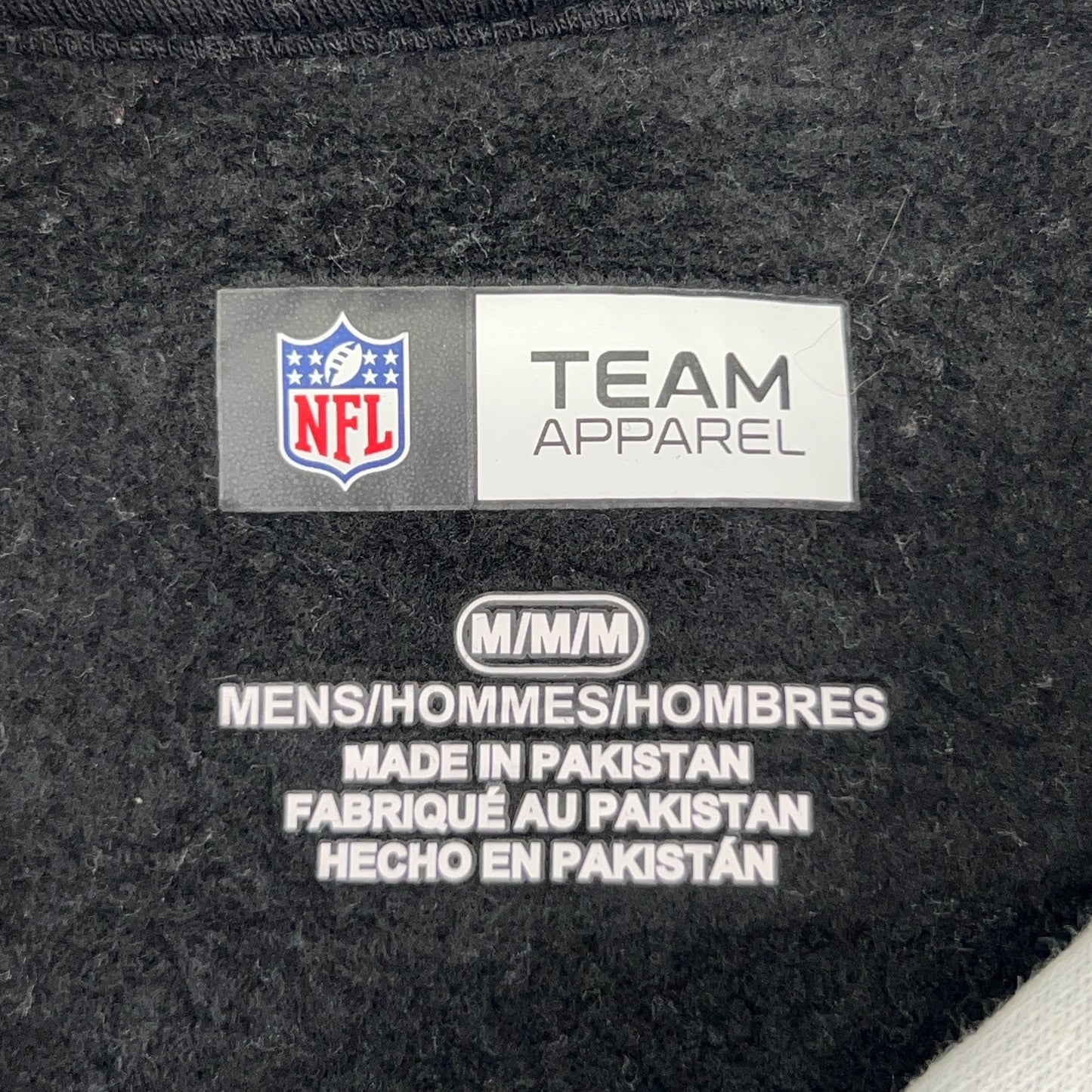 NFL Las Vegas Raiders Hoodie Black Medium Front