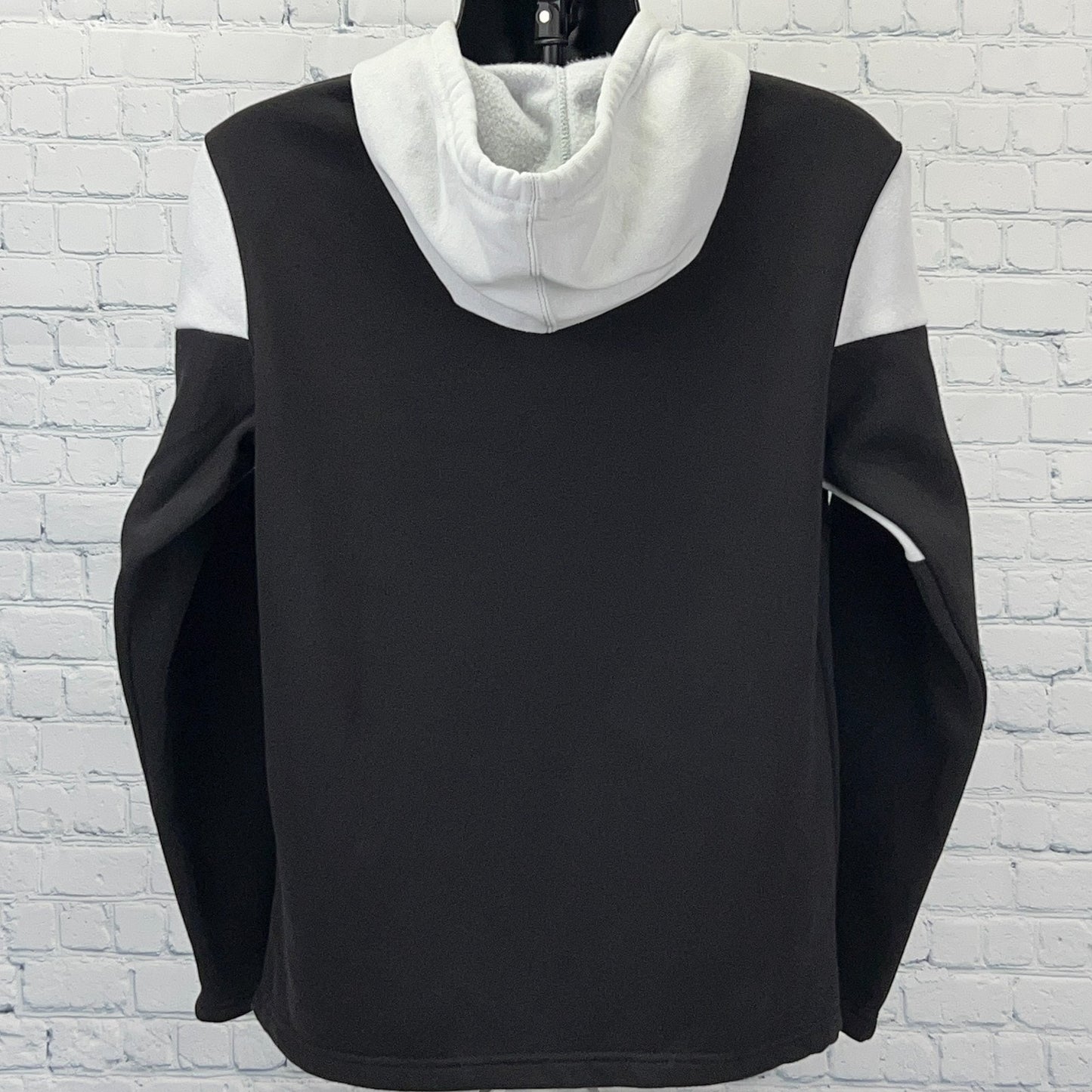 NFL Hoodie in Black and White, Las Vegas Raiders, Size Large, Back View