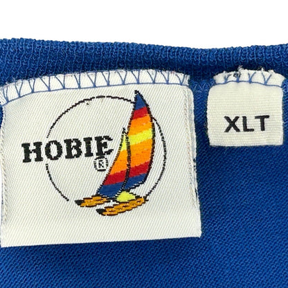 Vintage Hobie Beach Catamaran T Shirt Mens XLT Tall Surfer Surfing USA Made Blue