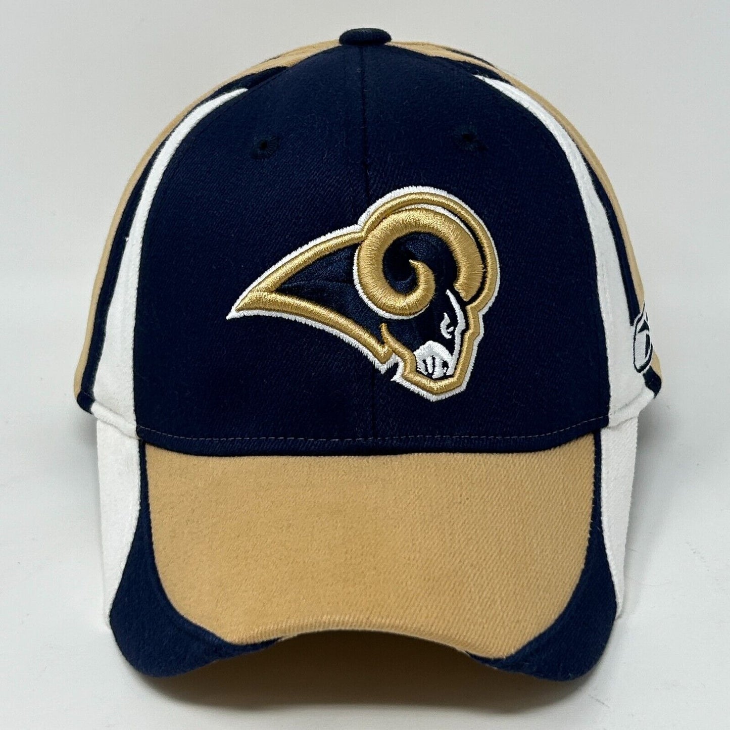 Los Angeles LA Rams Baseball Hat Cap NFL Football Reebok Blue Flex Fitted OSFA