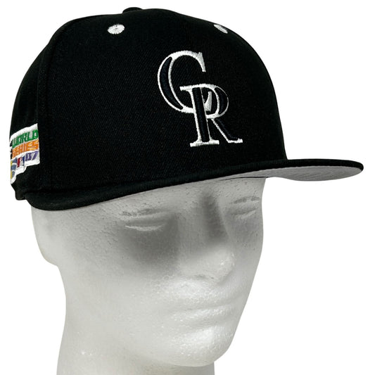 Colorado Rockies 2007 World Series Hat Baseball Cap Fitted 7 1/4 New Era Black