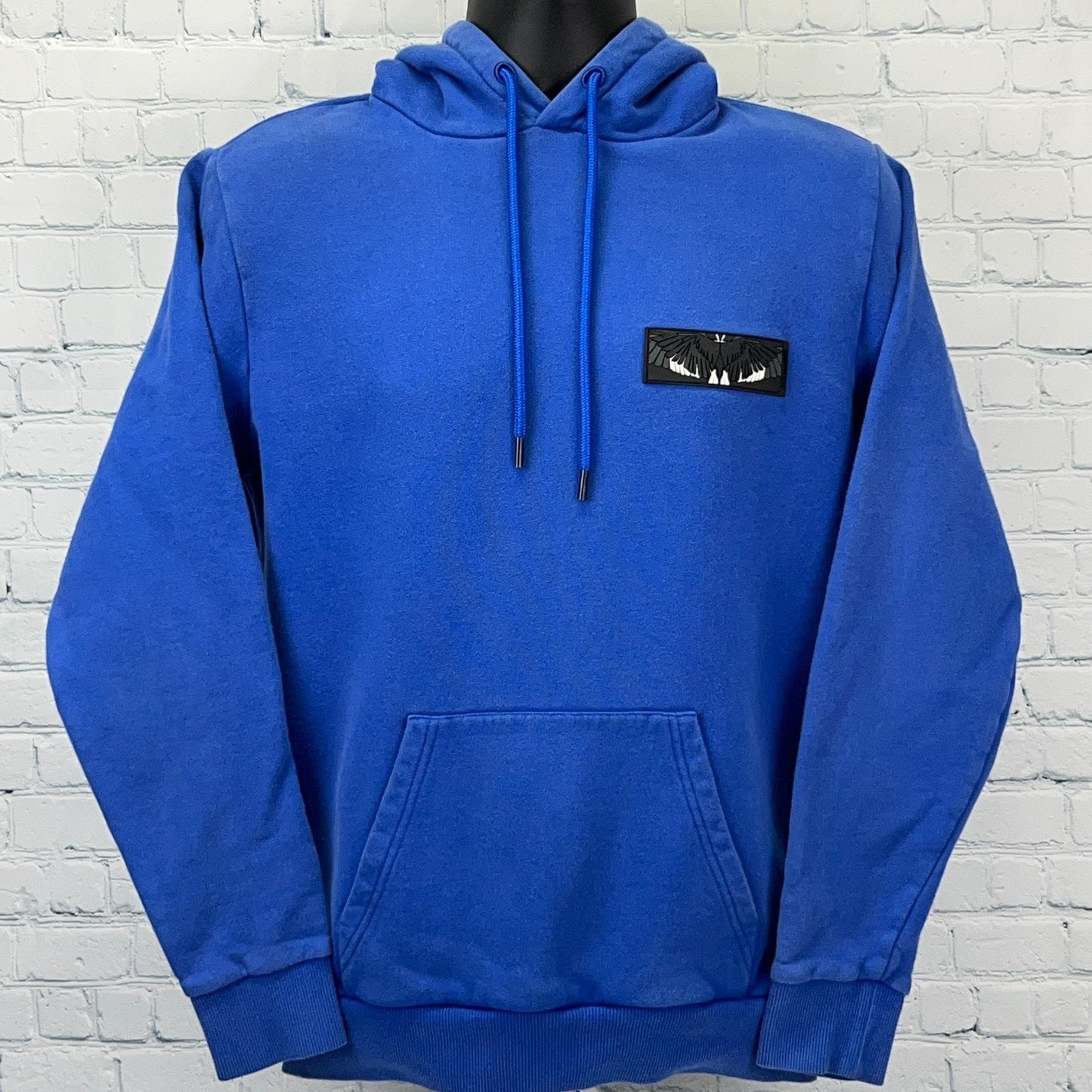 Marcelo Burlon Hoodie Blue Front Size Large Hooded Sweatshirt
