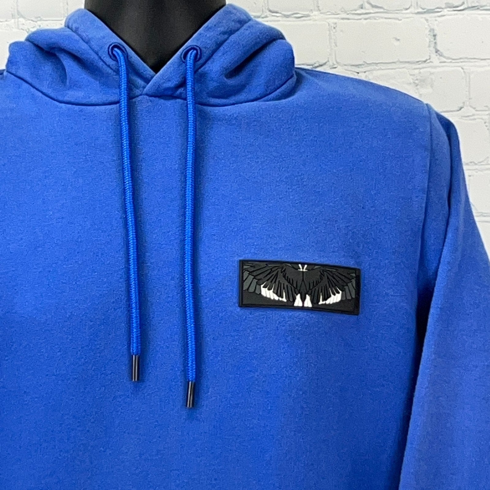 Marcelo Burlon Hooded Sweatshirt in Blue with Front View