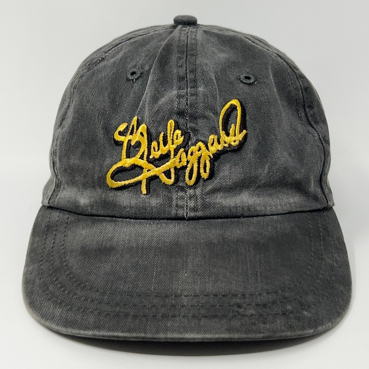 Falcon Merle Haggard Signature Hat in black with gold embroidered logo on front