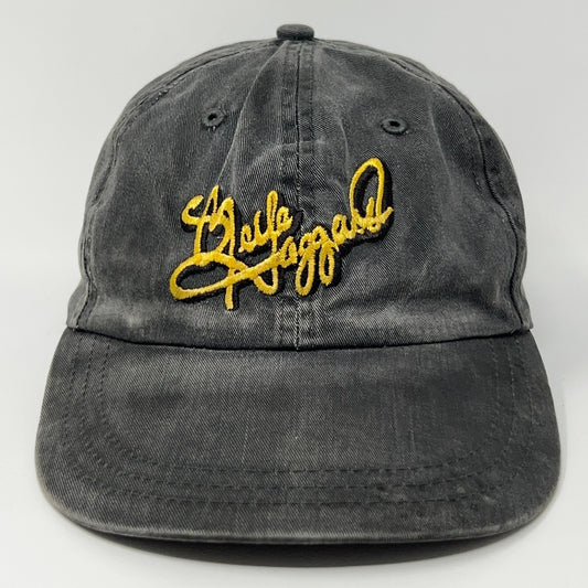 Falcon Merle Haggard Signature Hat in black with gold embroidered logo on front