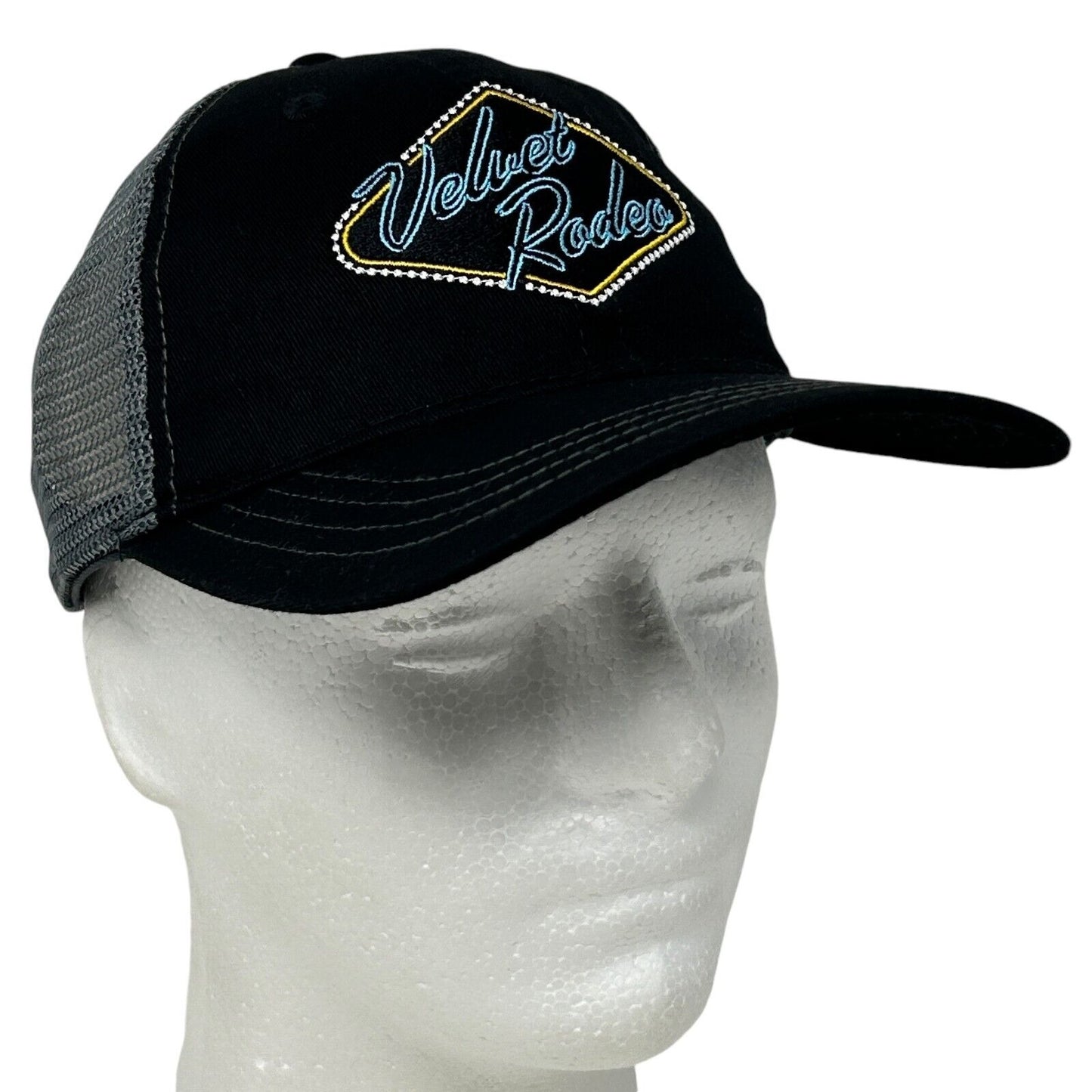 Miranda Lambert Black Velvet Rodeo Hat with Mesh Back and Front Logo Detail