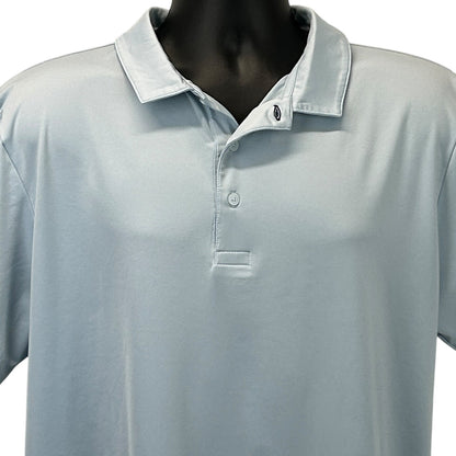 Mizzen+Main Phil Mickelson Polo Shirt in Light Blue with Classic Fit and Short Sleeves