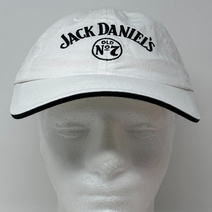 Jack Daniels Old No 7 Dad Hat Baseball Cap Tennessee Whiskey Strapback White