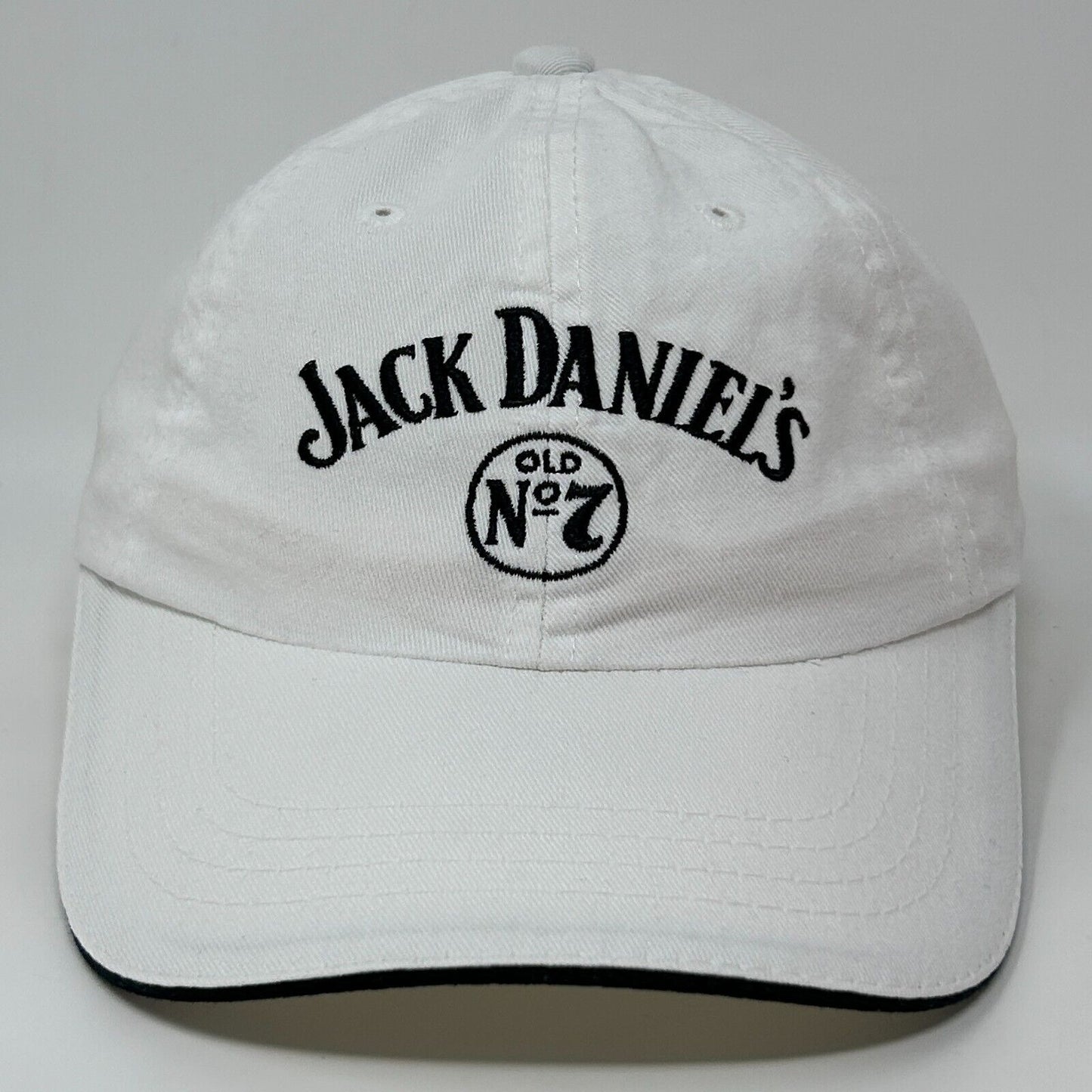 Jack Daniels Old No 7 Dad Hat Baseball Cap Tennessee Whiskey Strapback White