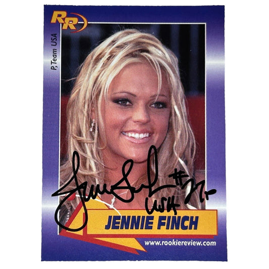 Jennie Finch Autographed Trading Card 2003 Rookie Review Signed Authenticated