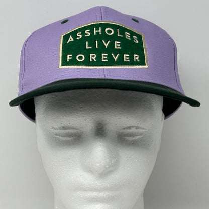 A$$holes Live Forever 棒球帽 Linda Finegold 六片式 Snapback 紫色