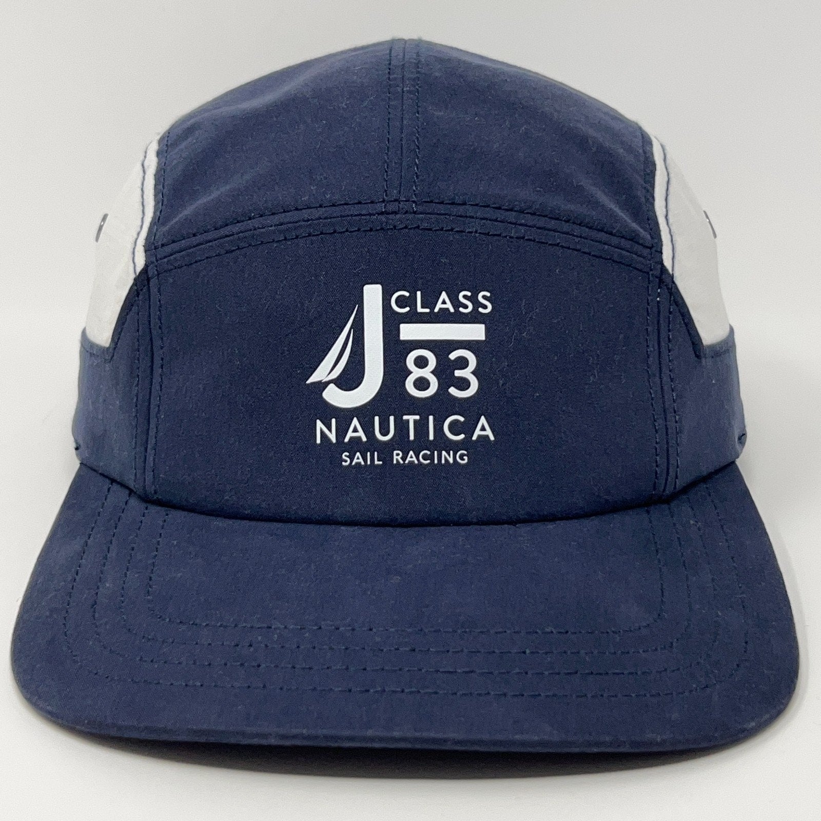 Nautica J Class 83 Sail Racing Cap in Navy with Front Logo and White Accents
